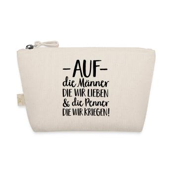 AUF DIE MÄNNER DIE WIR LIEBEN - Bio-Täschchen - Natur - Vorne