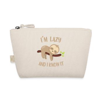 I´m lazy and I know it - Bio-Täschchen - Natur - Vorne