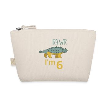 For the 6th birthday for boys Ankylosaurus - Organic Pouch - nature - Front