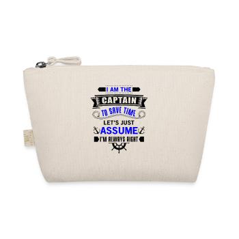 The Captain save time just assume i'm always right - Bio-Täschchen - Natur - Vorne