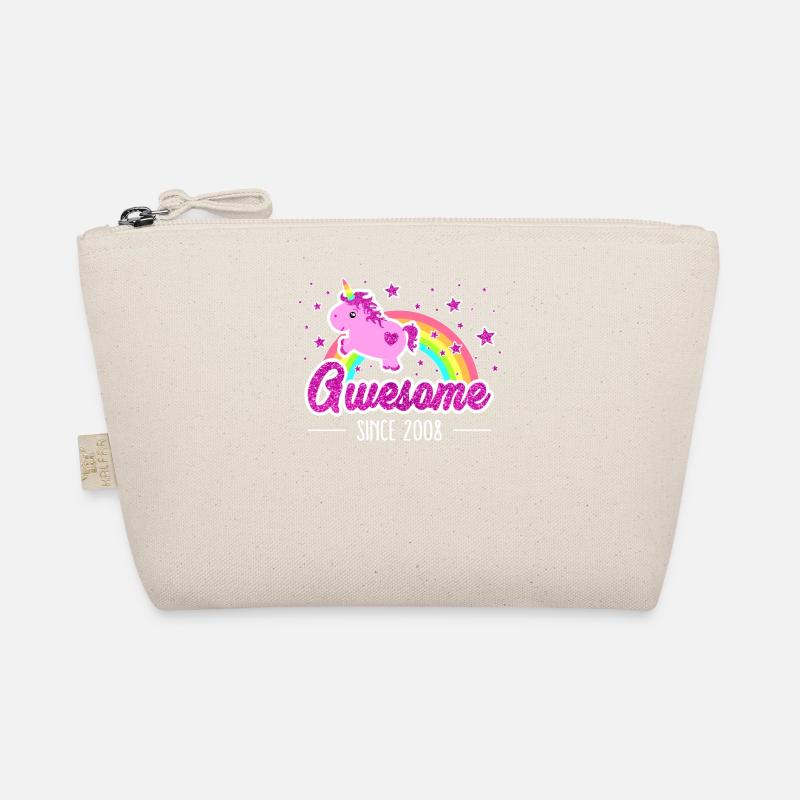 Lustiges Geburtstag-Einhorn: Awesome Since 2008 Bio-Täschchen