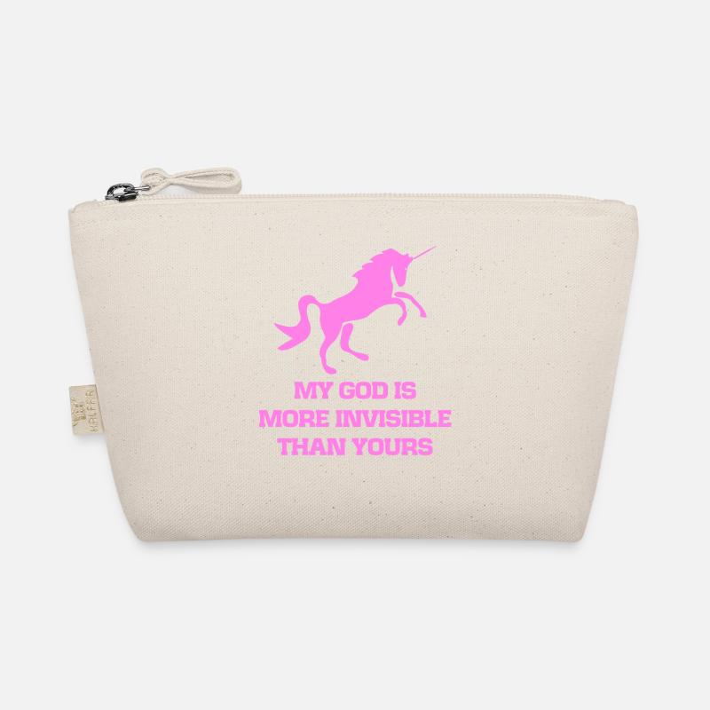Invisible pink unicorn Organic Pouch