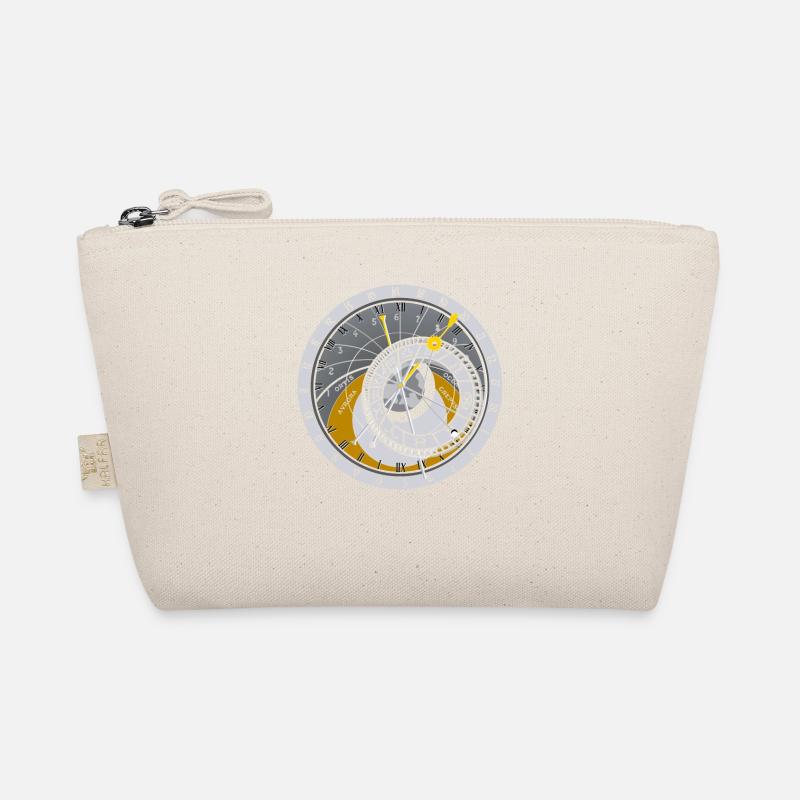 sundial Solar eclipse sun time clock astro Organic Pouch