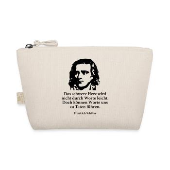 Schiller: The heavy heart is not made by words - Organic Pouch - nature - Front