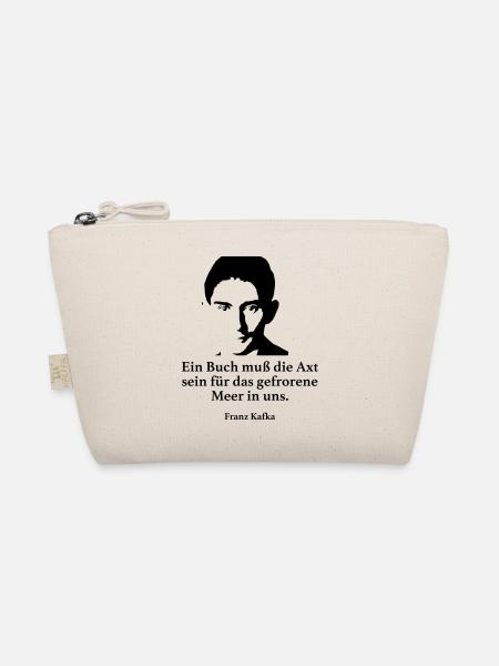 Kafka: Ein Buch muß die Axt sein für das gefroren - Bio-Täschchen - Natur - Vorne