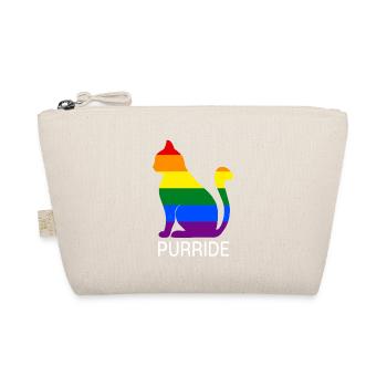 Purride Pride Homoehe Cat LGBT Gift - Organic Pouch - nature - Front