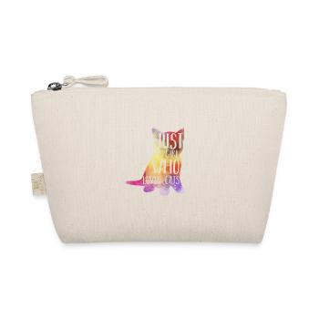 Je suis une fille aime les chats - Trousse biologique - nature - Devant
