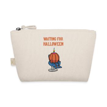 Unicorn Pumpkin Waiting for Halloween - Organic Pouch - nature - Front