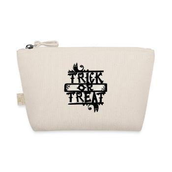 Trick or Treat Happy Halloween Horror Design - Organic Pouch - nature - Front