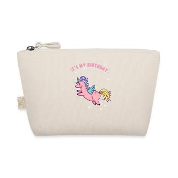unicorn birthday unicorn birthday mystical fee - Organic Pouch - nature - Front
