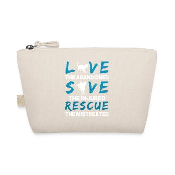 Love Save Rescue The Cats - Bio-Täschchen - Natur - Vorne