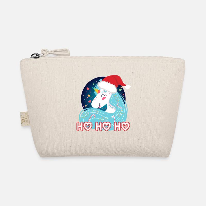 Ho ho ho Noël Unicorn Trousse biologique