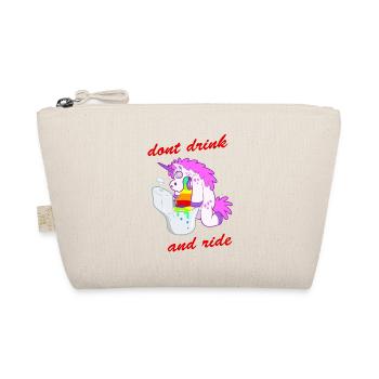 dont drink and ride unicorn - Organic Pouch - nature - Front