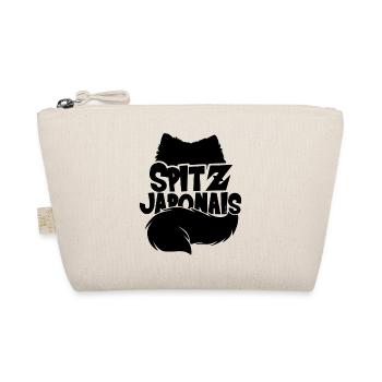 Japanische Spitz Silhouette - Bio-Täschchen - Natur - Vorne