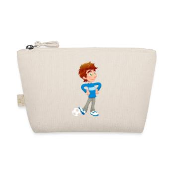 Boy Soccer Player - Bio-Täschchen - Natur - Vorne