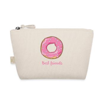 Donut favorite food sweet snack pink sugar casting lo - Organic Pouch - nature - Front