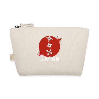 japan throwing star manga fight ninja - Organic Pouch - nature - Front