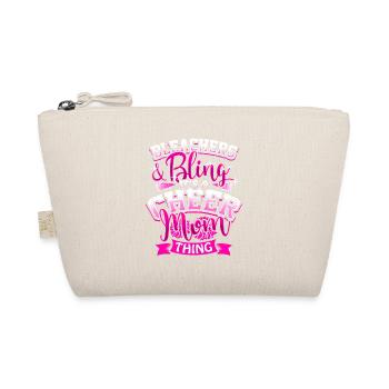Cheerleader Mutter Mom Geschenk - Bio-Täschchen - Natur - Vorne