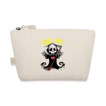 Sensenmann mit Herz Gothic Death Heavy Metal Pink - Bio-Täschchen - Natur - Vorne
