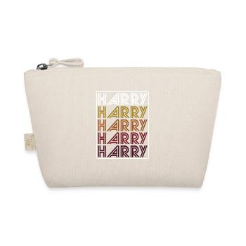 Harry Retro Wordmark Pattern - Organic Pouch - nature - Front