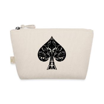 Spades Card Symbol Tribal Poker Ass Hold'em - Organic Pouch - nature - Front