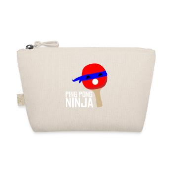 Sport sportlich Weihnachten Tischtennis Ninja - Bio-Täschchen - Natur - Vorne