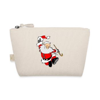 christmas christmas santa claus weihnachtsmann3 - Organic Pouch - nature - Front