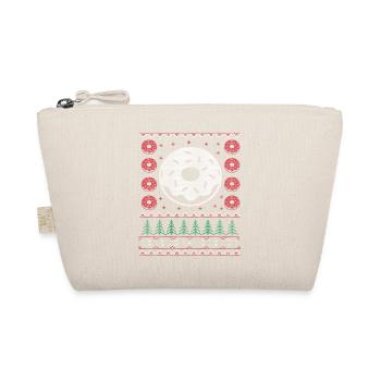Donut Ugly Christmas Sweater Gift - Organic Pouch - nature - Front