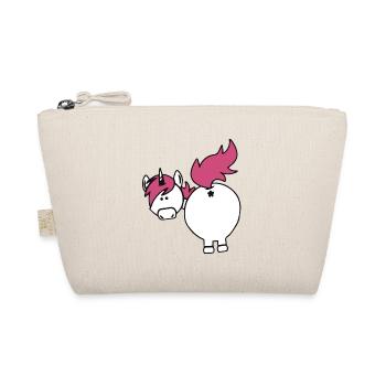 einhorn hintern - Bio-Täschchen - Natur - Vorne