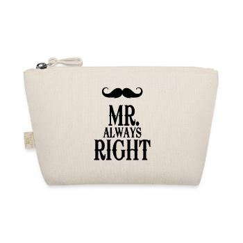 mister always right - Bio-Täschchen - Natur - Vorne