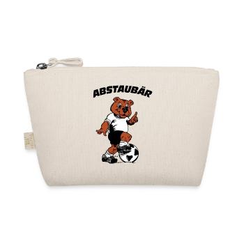 Abstaubär weiss schwarz - Bio-Täschchen - Natur - Vorne
