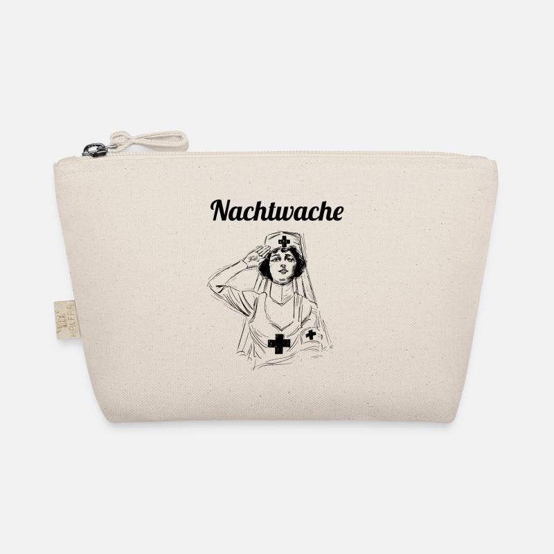 Nachtwache Shirt für Krankenschwester - Bio-Täschchen - Natur