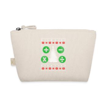Math Ugly Christmas Gift - Organic Pouch - nature - Front