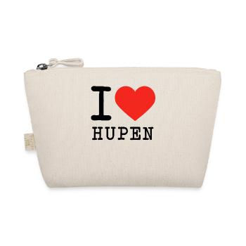 I love Hupen - Bio-Täschchen - Natur - Vorne