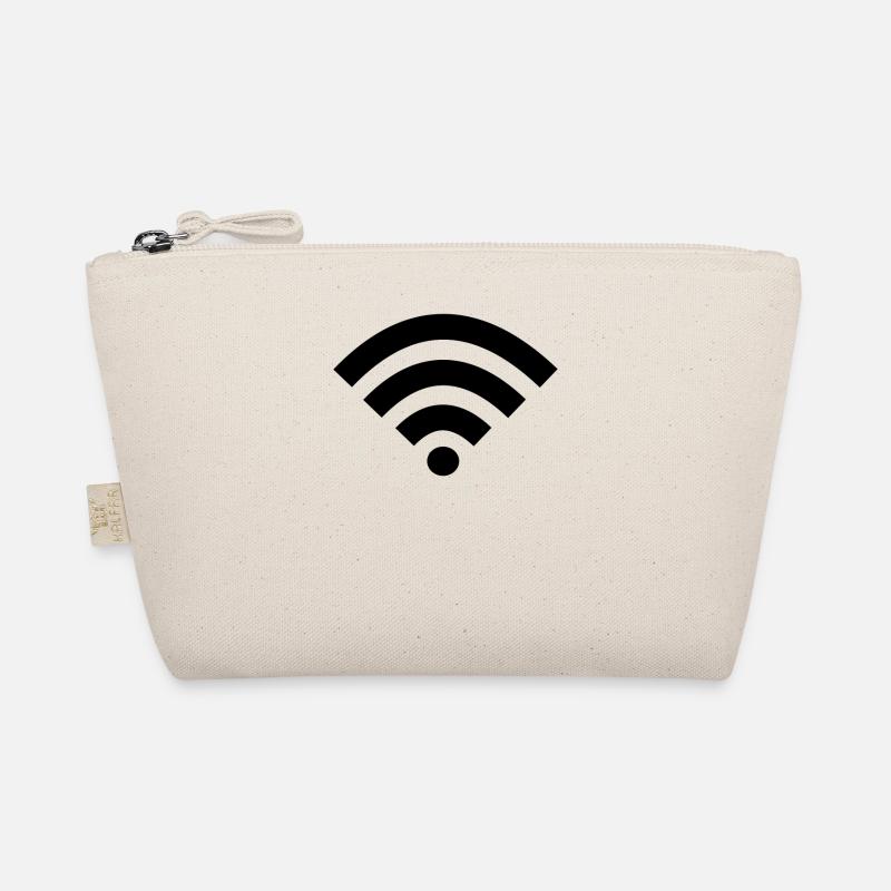 WLAN Internet WIFi Nerd Geek Cadeau Design - Trousse biologique - nature