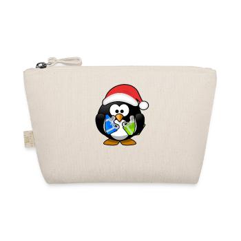 Christmas penguin - Organic Pouch - nature - Front