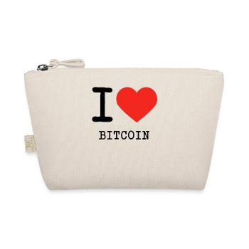 J'adore Bitcoin - Trousse biologique - nature - Devant
