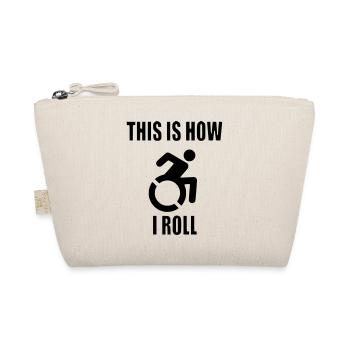 So rolle ich meinen Rollstuhl # - Bio-Täschchen - Natur - Vorne