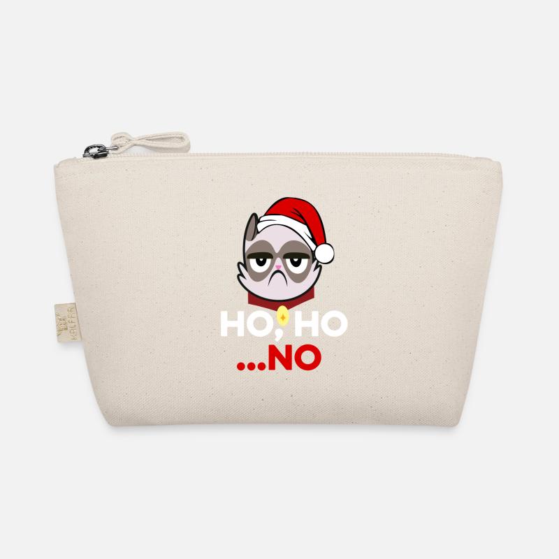 Ho Ho No Funny Grumpy Anti Christmas Cat Hater Organic Pouch