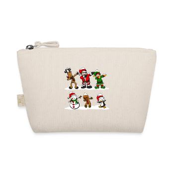 Dabbing Santa DAB reindeer Elf Christmas gift - Organic Pouch - nature - Front