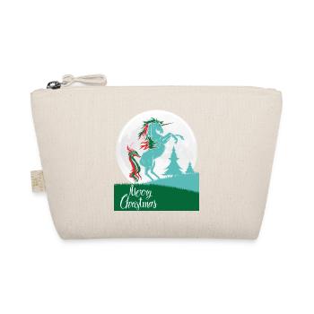 cadeau shirt licorne Joyeux Noël - Trousse biologique - nature - Devant
