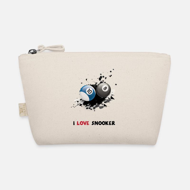 Snooker Billiard cute shirt design Geschenk - Bio-Täschchen - Natur