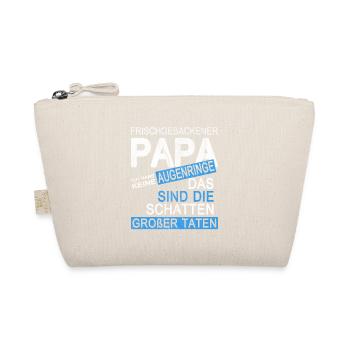Frischgebackener Papa Geschenk zum Vatertag - Bio-Täschchen - Natur - Vorne