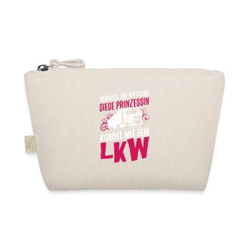 LKW-Fahrerin Shirt · Lastwagen · Truck Prinzessin - Bio-Täschchen - Natur - Vorne