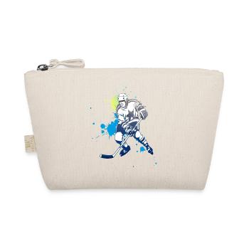 eishockey spritzer puck Eisbären schütze tor angri - Bio-Täschchen - Natur - Vorne