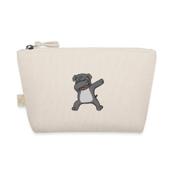Bulldog Dab - dabbing bulldog - Bio-Täschchen - Natur - Vorne
