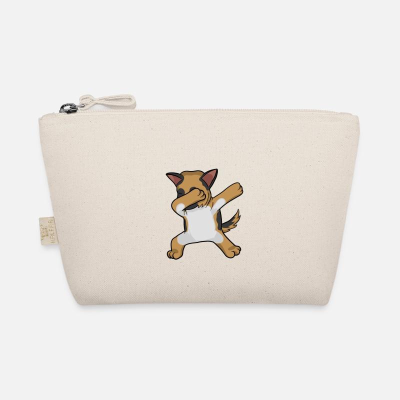 Schäferhund dabbing german sheperd - Bio-Täschchen - Natur