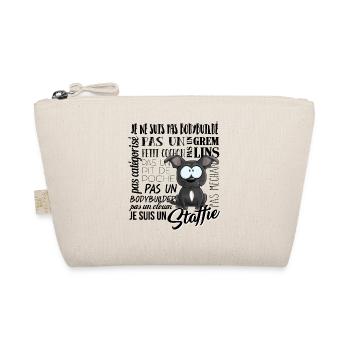 Je Suis Staffie Bleu Blanc - NoirFR - Trousse biologique - nature - Devant