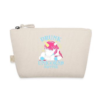 Einhorn Geschenk Drunk Unicorns Matter - Organic Pouch - nature - Front