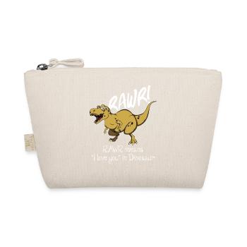 Rawr means "I love you" in dinosaur language - Organic Pouch - nature - Front